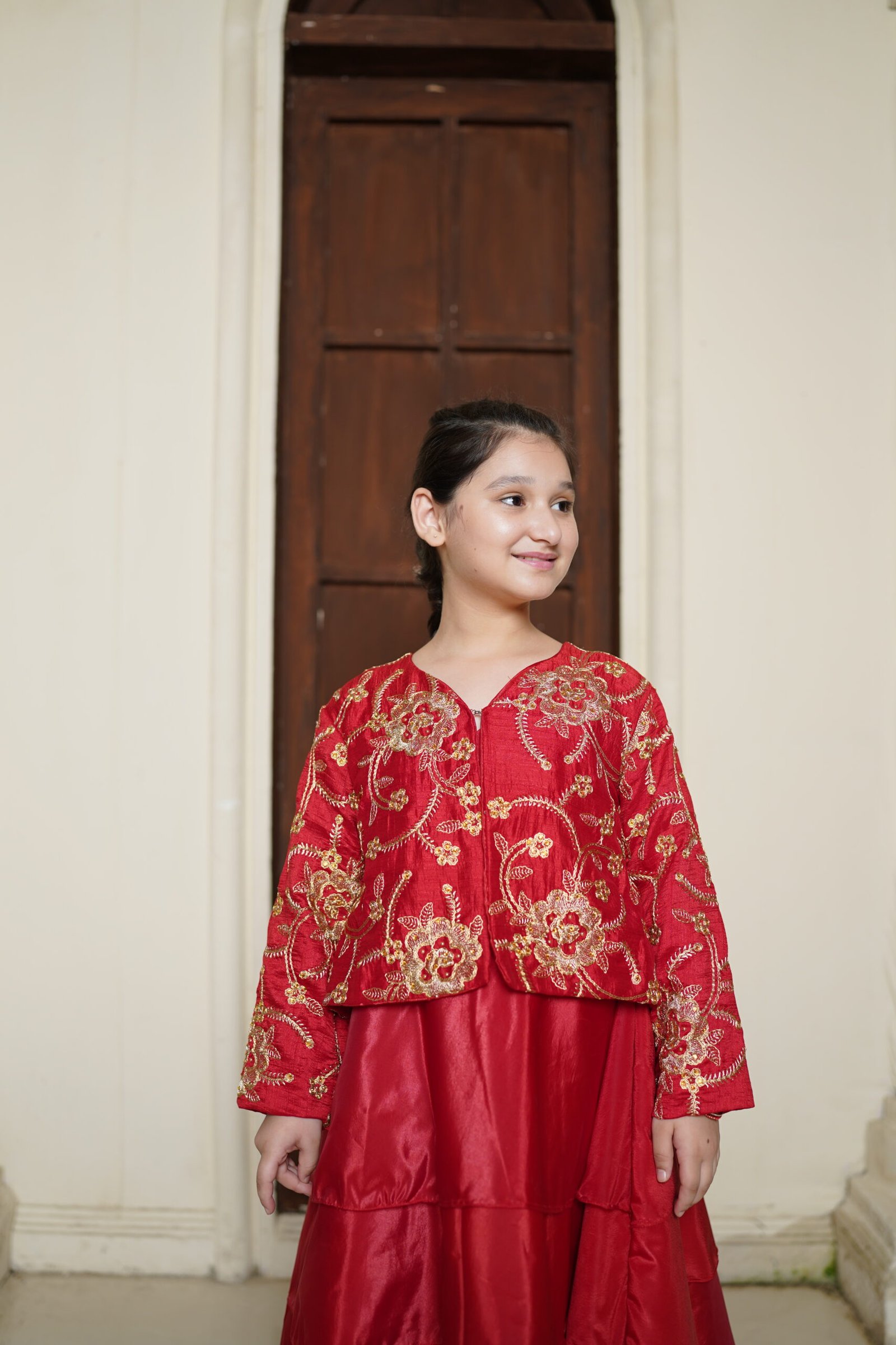 Traditional Party Wear with Embroidered Jacket
