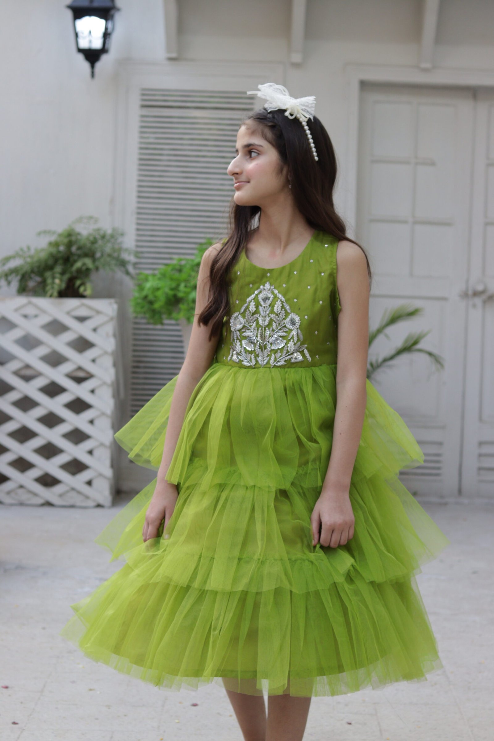 Lime-Green Frock